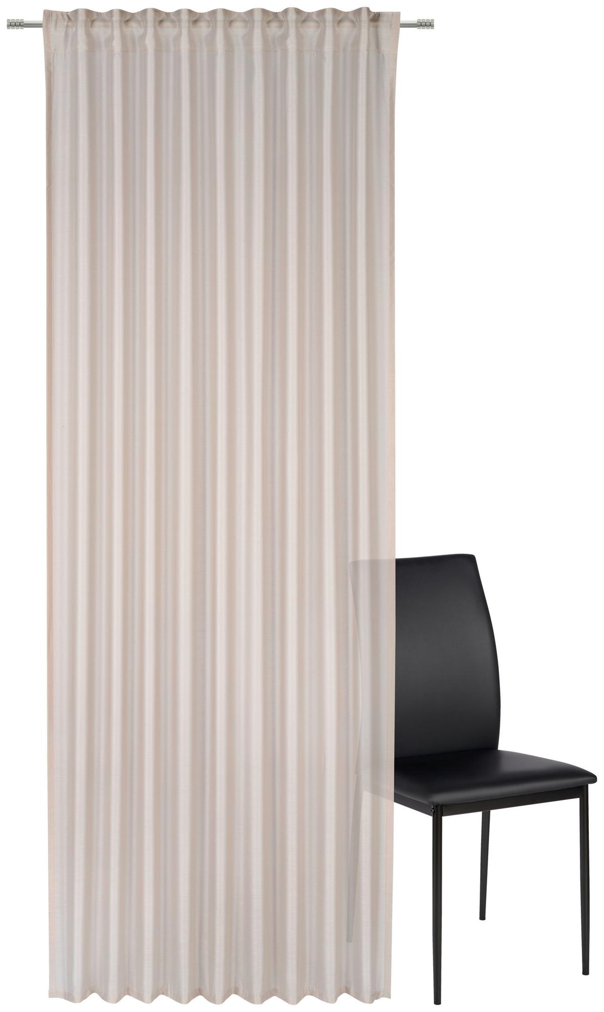 ZASŁONA GOTOWA GLORIA - kolor piaskowy, Basics, tkanina (135/245cm) - Esposa