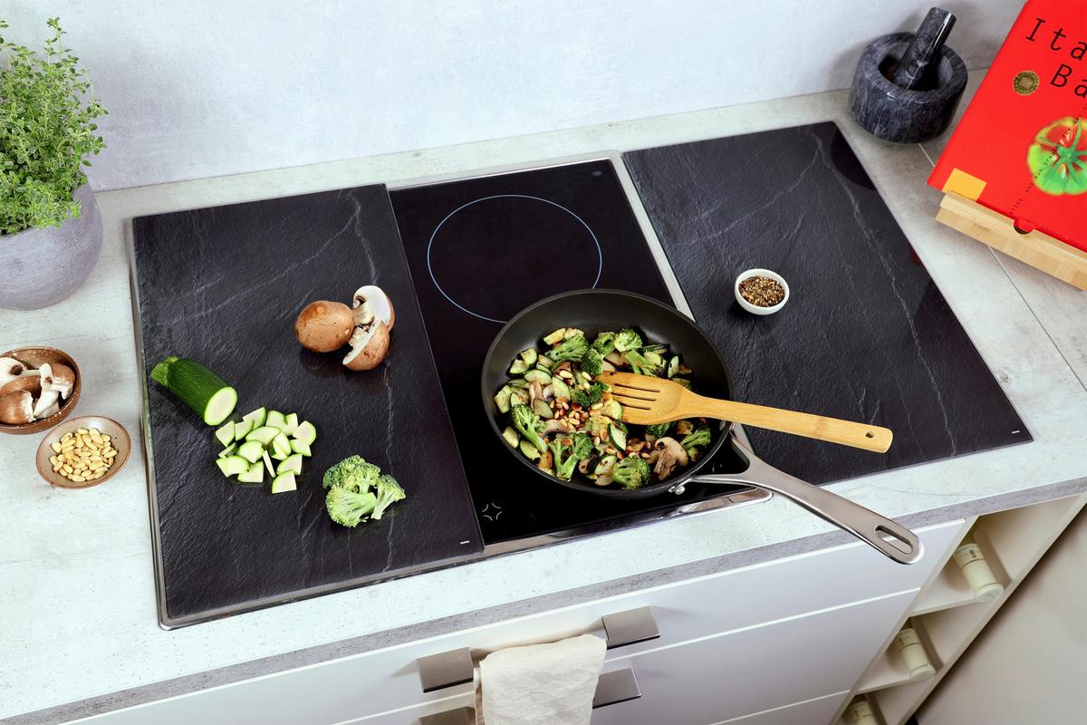 PŁYTA OCHRONNA NA KUCHENKĘ 3752313 - ciemnoszary, Basics, szkło (50/28.5/0.4cm) - Kesper