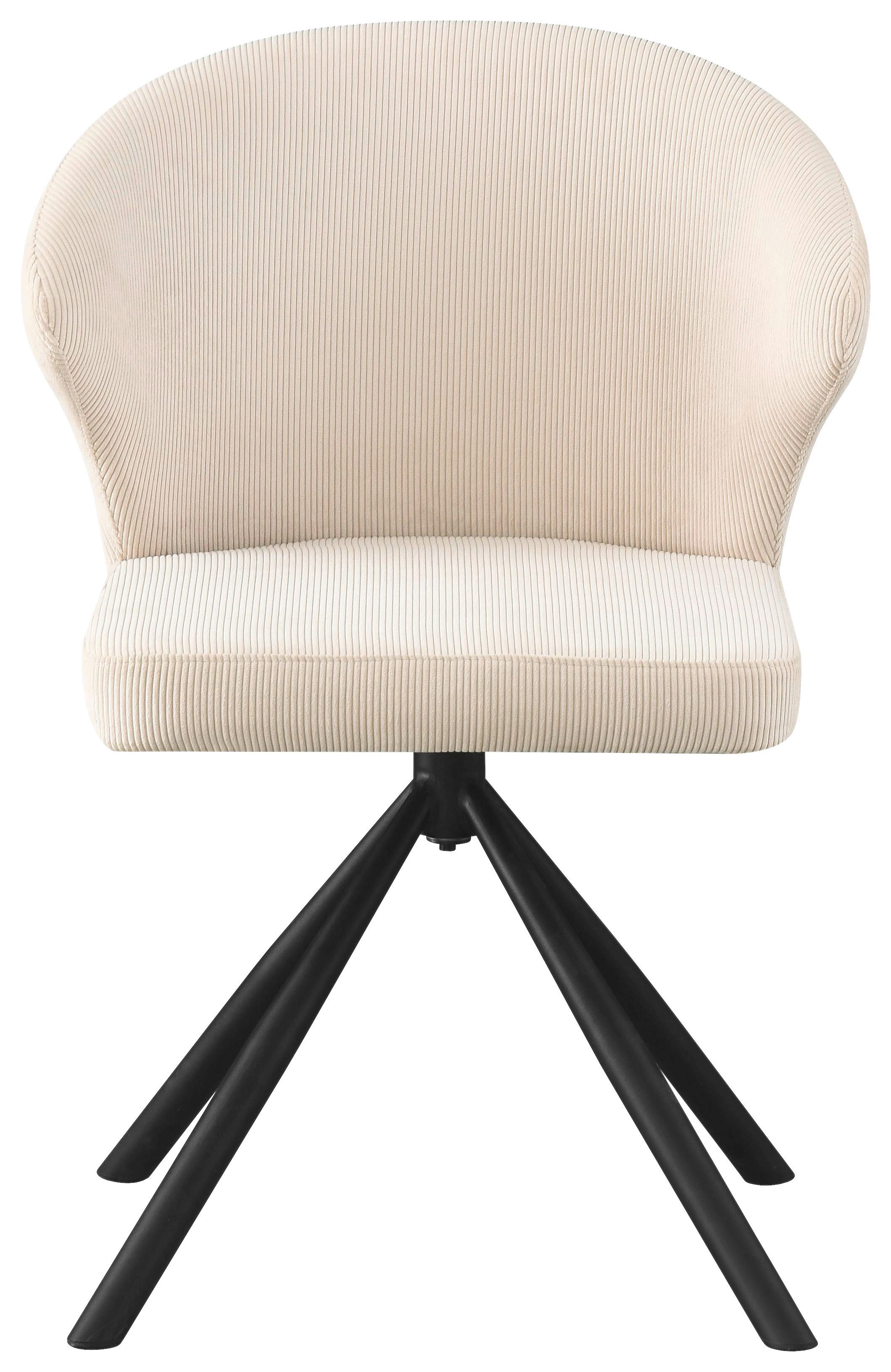 STOL JANA -BASED- - beige/svart, Lifestyle, metall/textil (55/81,5/58cm) - Based