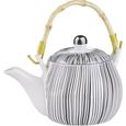 Teekanne Shiva aus Porzellan - Schwarz/Weiß, LIFESTYLE, Keramik (18/11cm) - Mömax modern living