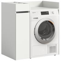 Omarica Za Pralni Stroj Free, Bela - bela, Moderno, leseni material (95/101/60cm) - MID.YOU