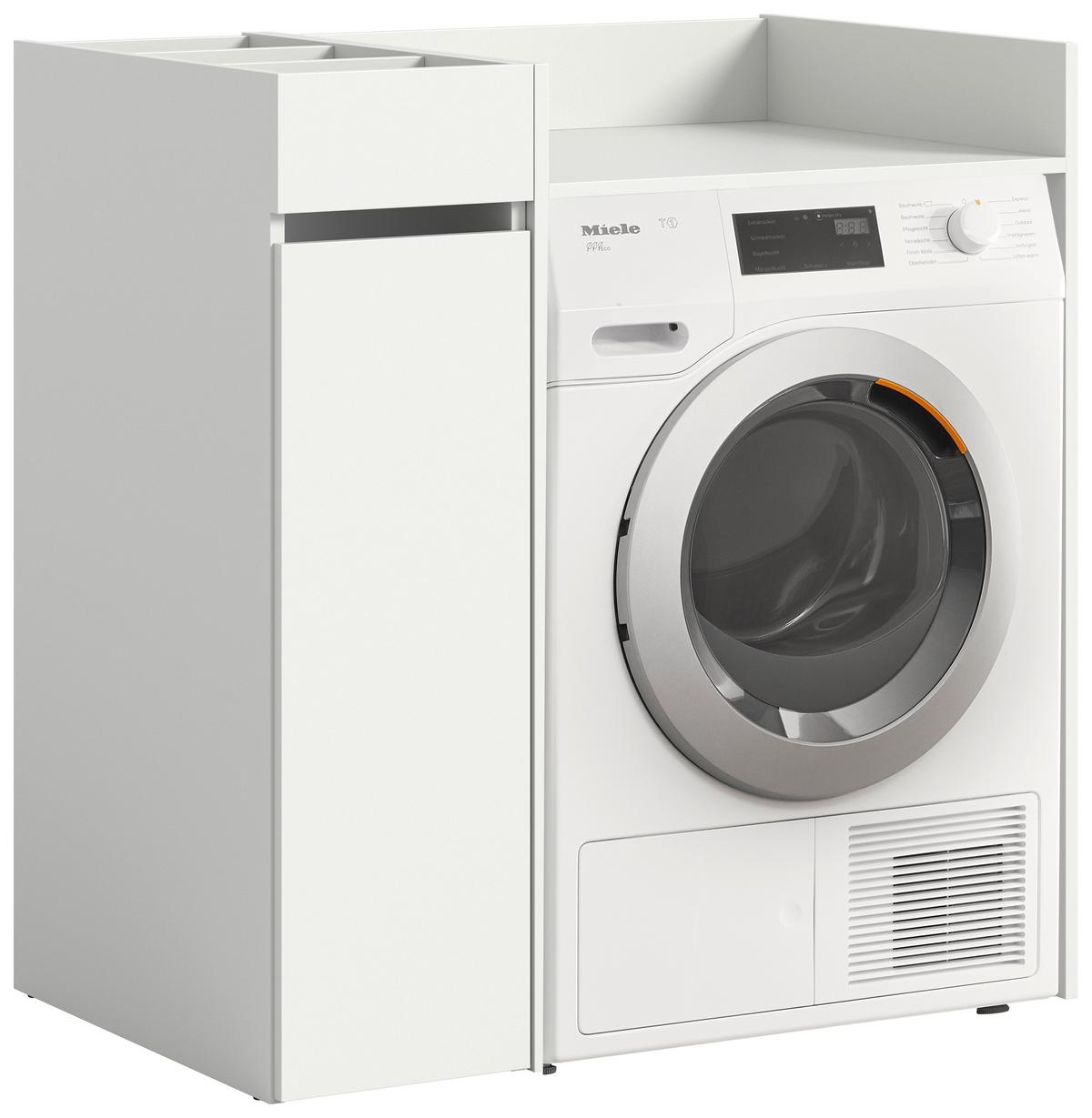 Omarica Za Pralni Stroj Free, Bela - bela, Moderno, leseni material (95/101/60cm) - MID.YOU