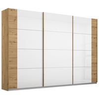 DULAP USI CULISANTE ARTEMIS - alb/stejar Artisan, Modern, sticlă/material pe bază de lemn (271/210/62cm) - Modern Living