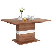 Raztegljiva Miza Avensis, Barva Hrasta, 160-200 X 90 Cm - barve hrasta/bela, Moderno, leseni material (160/76/90cm) - Mömax