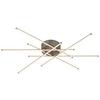 LED-TAKLAMPA SPICE - nickelfärgad, Modern, metall/plast (67/67/9cm) - Mömax