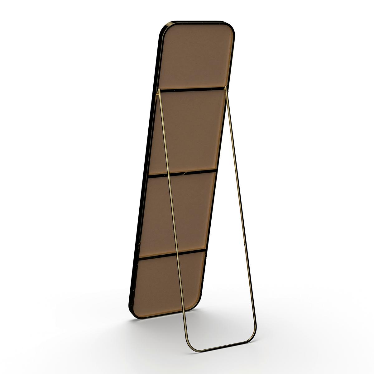 Spiegel Liv Gold ca. 41x154x68,5 cm - Goldfarben, MODERN, Glas/Metall (41/154/68,5cm) - Bessagi Home