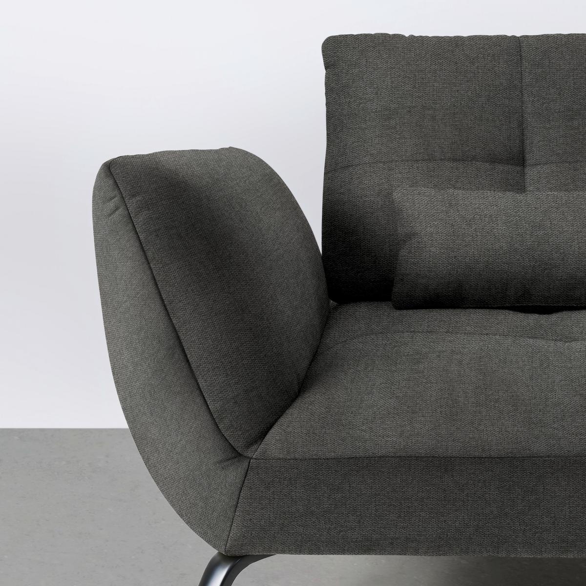 Wohnlandschaft Trendy Anthrazit - Anthrazit/Schwarz, MODERN, Holzwerkstoff/Textil (310/93/250cm) - Premium Living