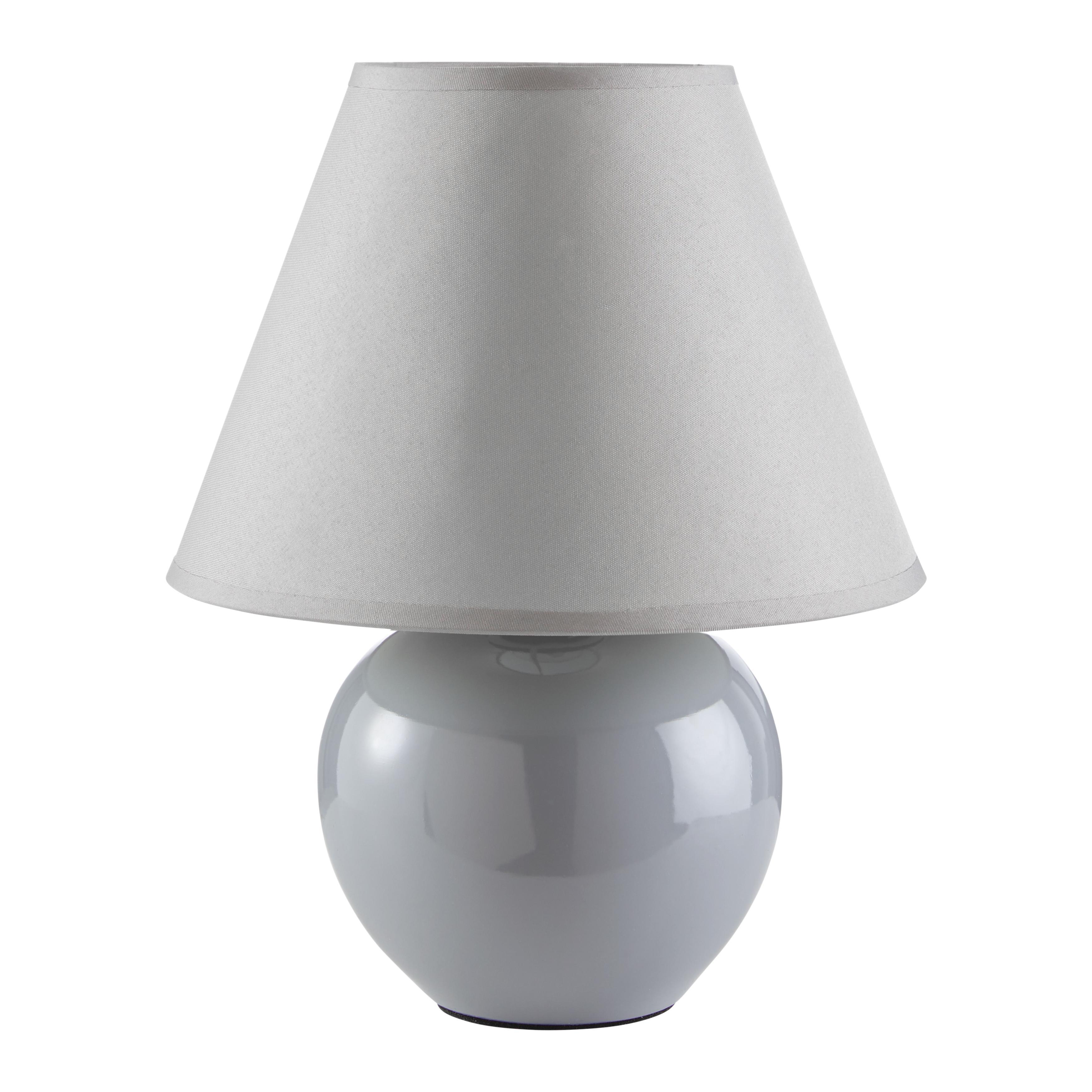 Tischleuchte Irma, max. 40 Watt - KONVENTIONELL, Glas/Textil (18/25cm) - Mömax modern living