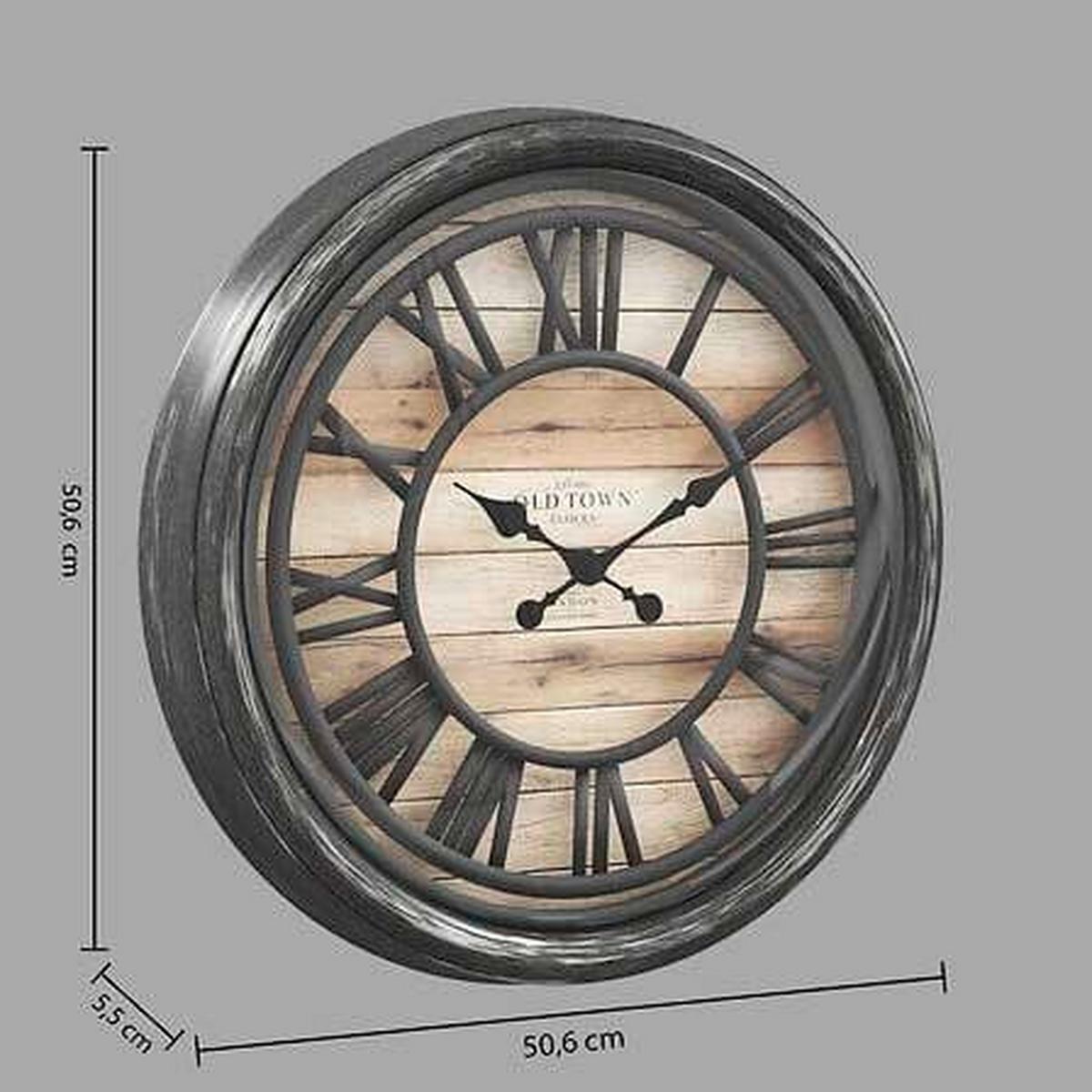 Stenska Ura Atmosphera - črna, Moderno, umetna masa (50cm) - Mömax