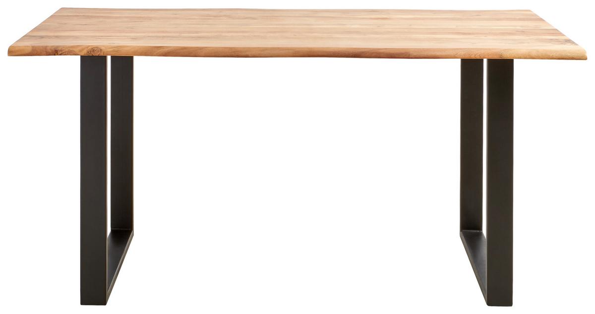 STÓŁ DO JADALNI RUNNER 2 - kolor akacjowy/czarny, Basics, metal/drewno (120/80/76cm) - MID.YOU