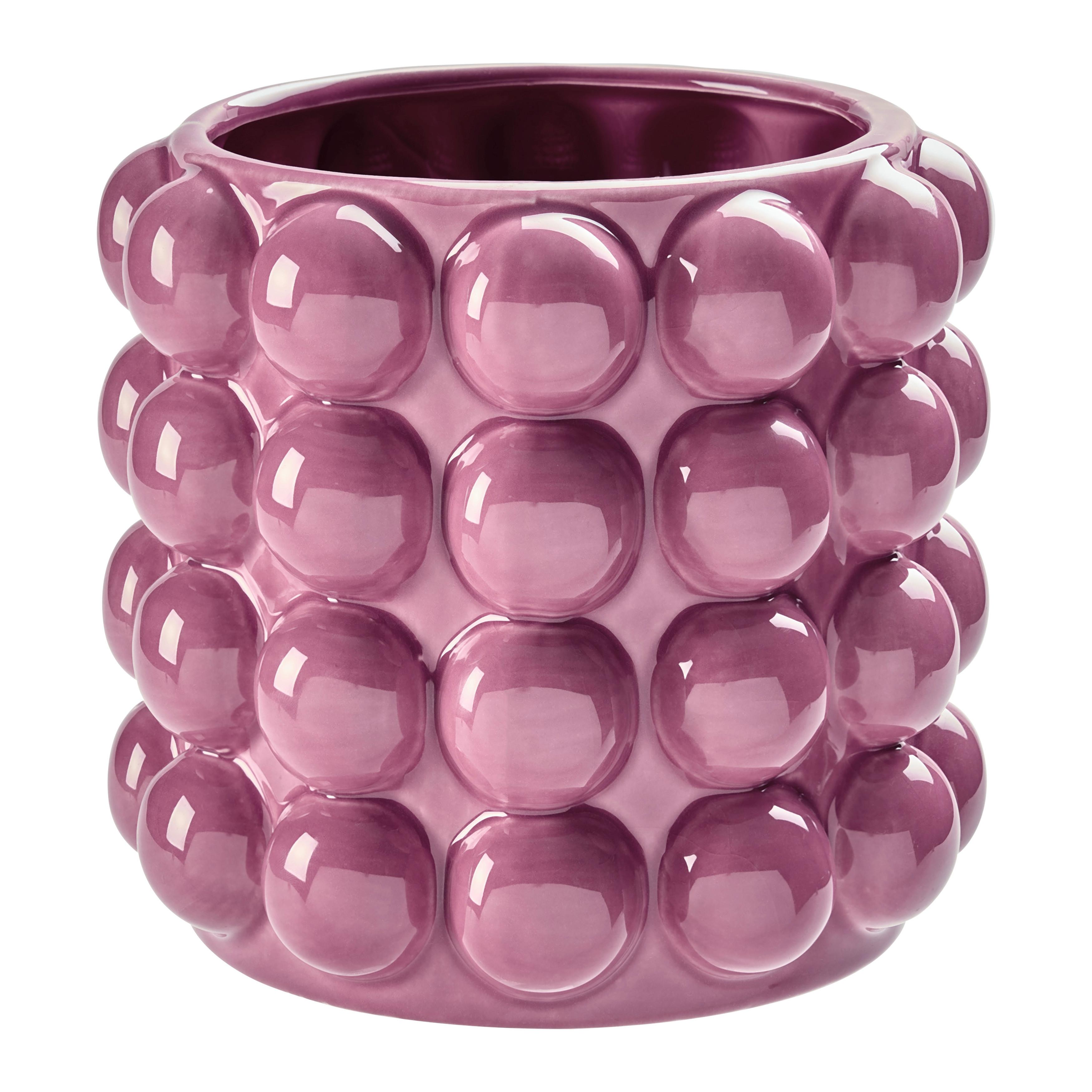 Blumentopf Holly Flieder - Flieder, MODERN, Keramik (15/15/15cm) - Mömax