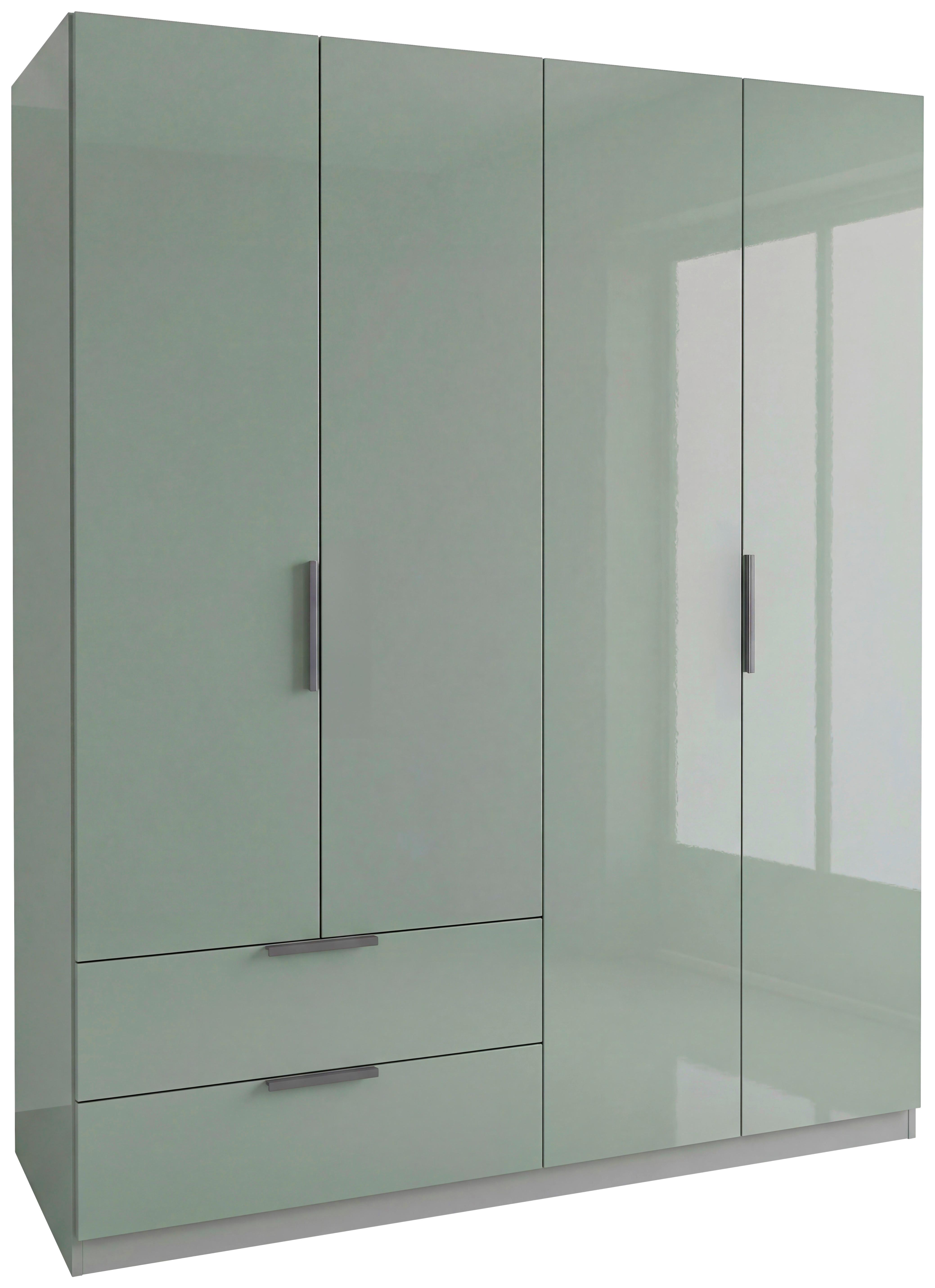 Kleiderschrank Armadio Grün - Anthrazit/Grün, KONVENTIONELL, Holzwerkstoff (163/200/59cm) - Mömax