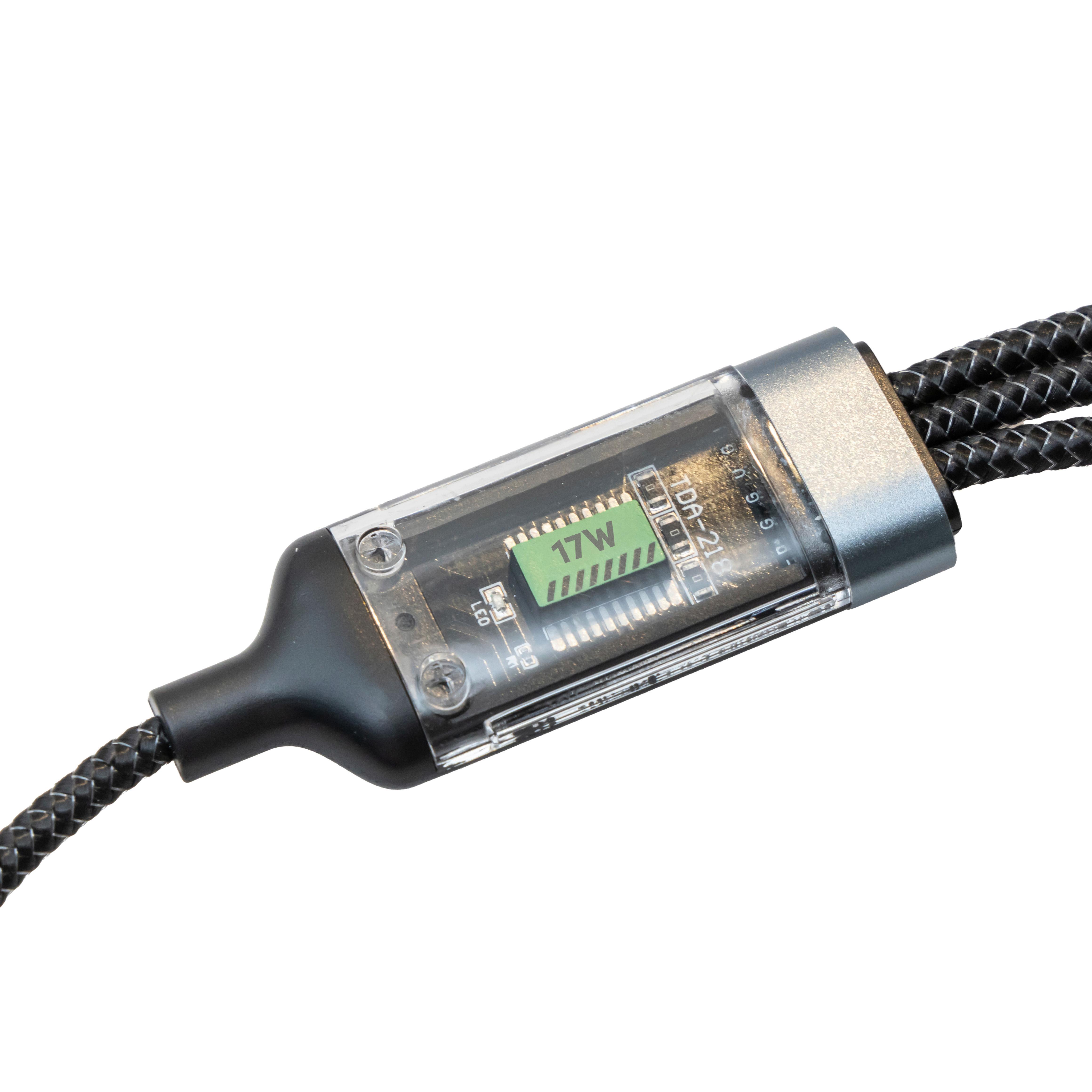 Usb Kabel Za Polnjenje Besi -Kma- - črna, Moderno, kovina/umetna masa (120cm) - Mömax