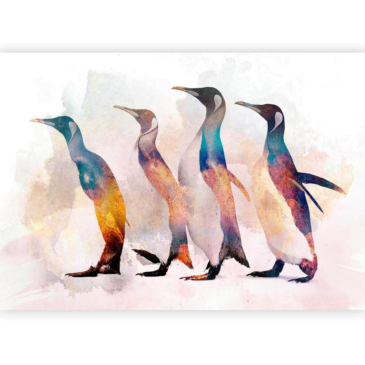 Fototapeta Penguin Wandering, 150x105cm - večbarvno, Trendi, tekstil (150/105cm) - artgeist