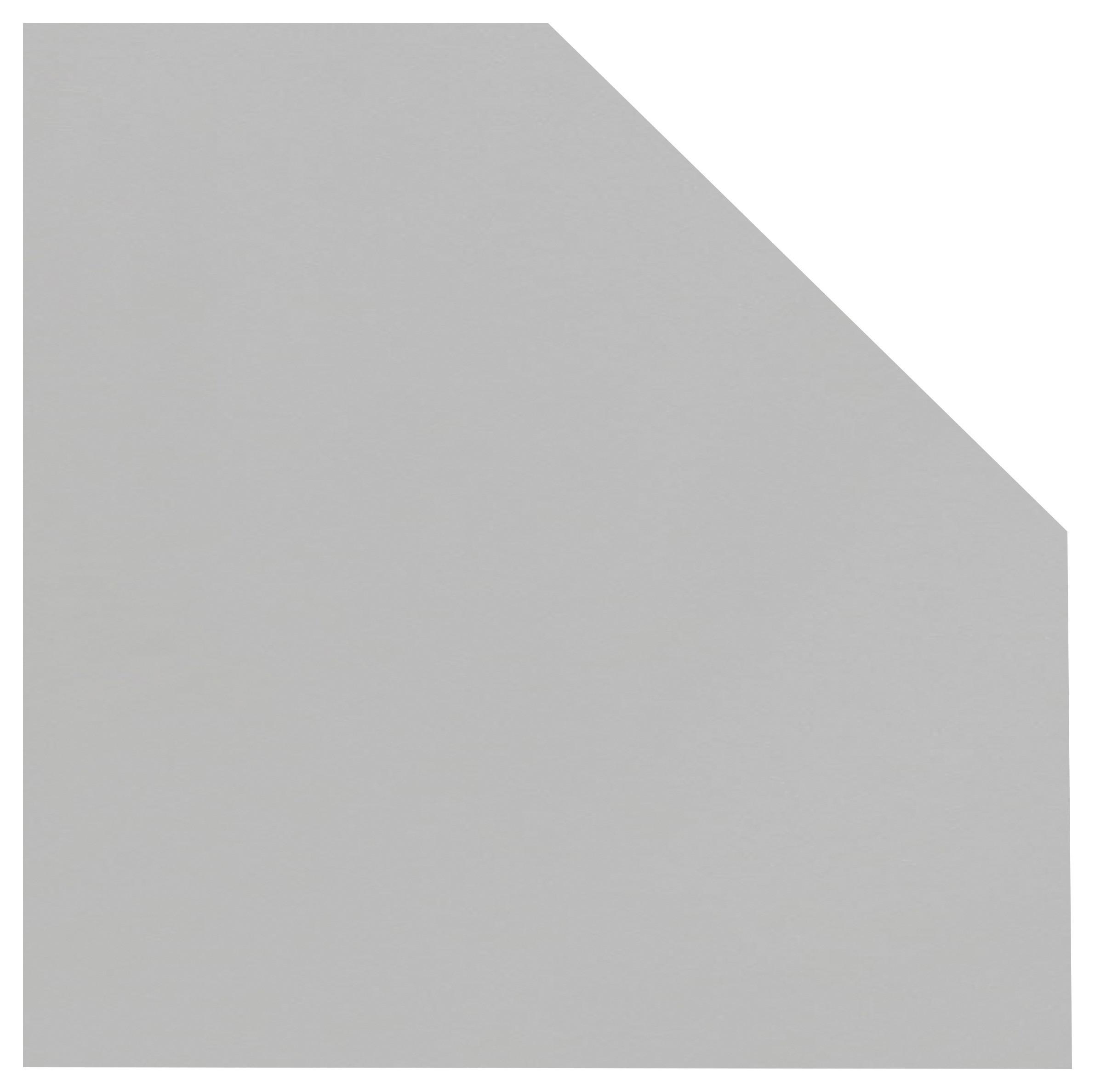 Eckverbindungsplatte hellgrau - Hellgrau, Basics, Holzwerkstoff (65/2,2/65cm) - MID.YOU