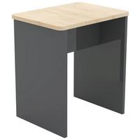 Tabure Esal, Antracit - bela/antracit, Moderno, leseni material (40/45/30cm) - MID.YOU