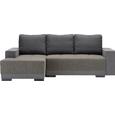 Sedežna Garnitura Lorenzo L - siva/črna, Moderno, umetna masa/tekstil (136/87/245cm) - Modern Living Sedežna Garnitura Lorenzo L - siva/črna, Moderno, umetna masa/tekstil (136/87/245cm) - Modern Living