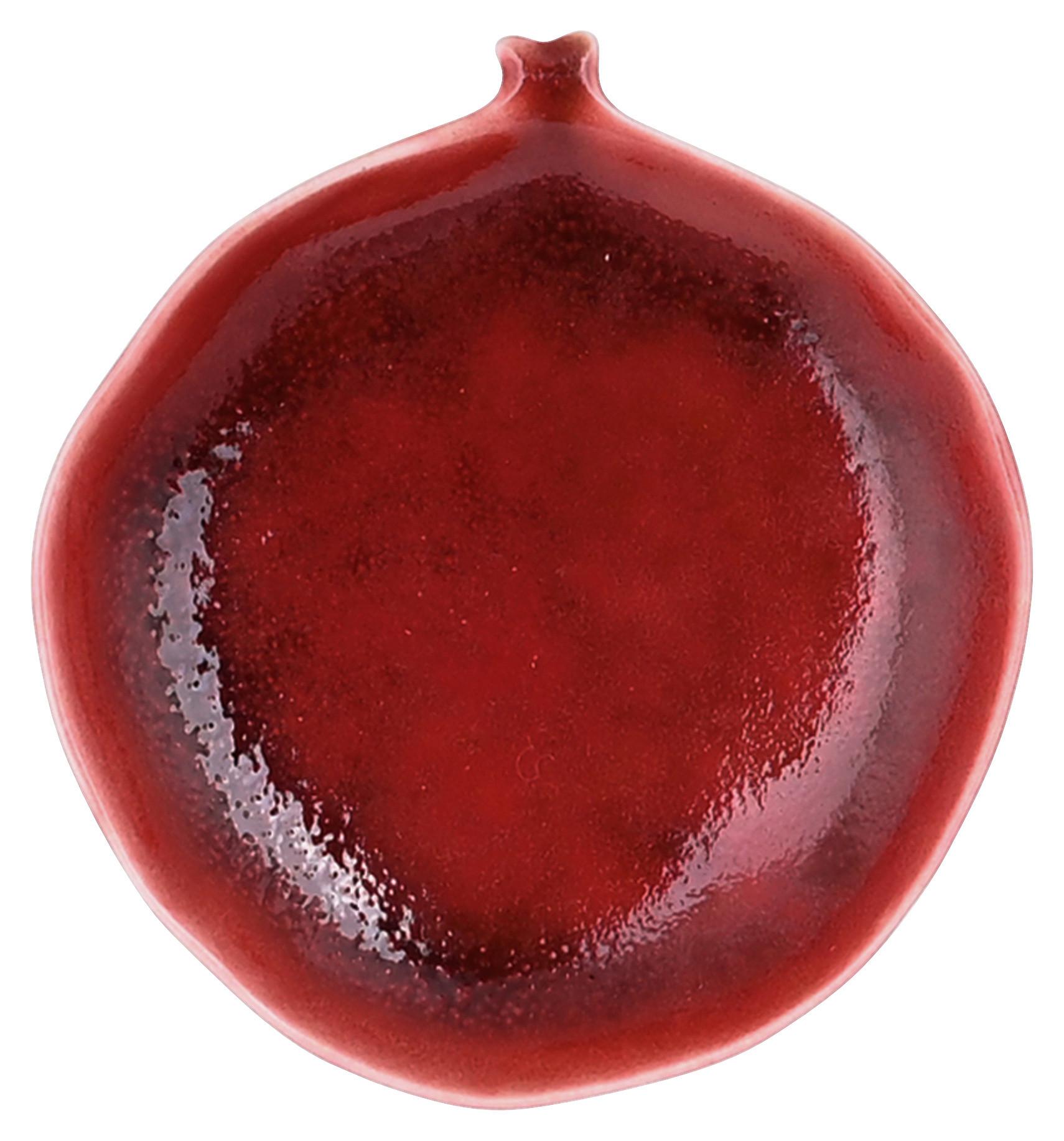 Dekoteller Jolie Rot - Rot, KONVENTIONELL, Keramik (10/2/9,5cm) - Mömax