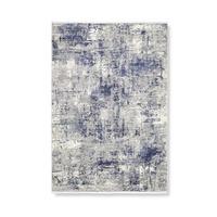 Webteppich Malik 2 in Blau/Grau ca. 120x170cm - Blau/Grau, MODERN, Textil (120/170cm) - Mömax