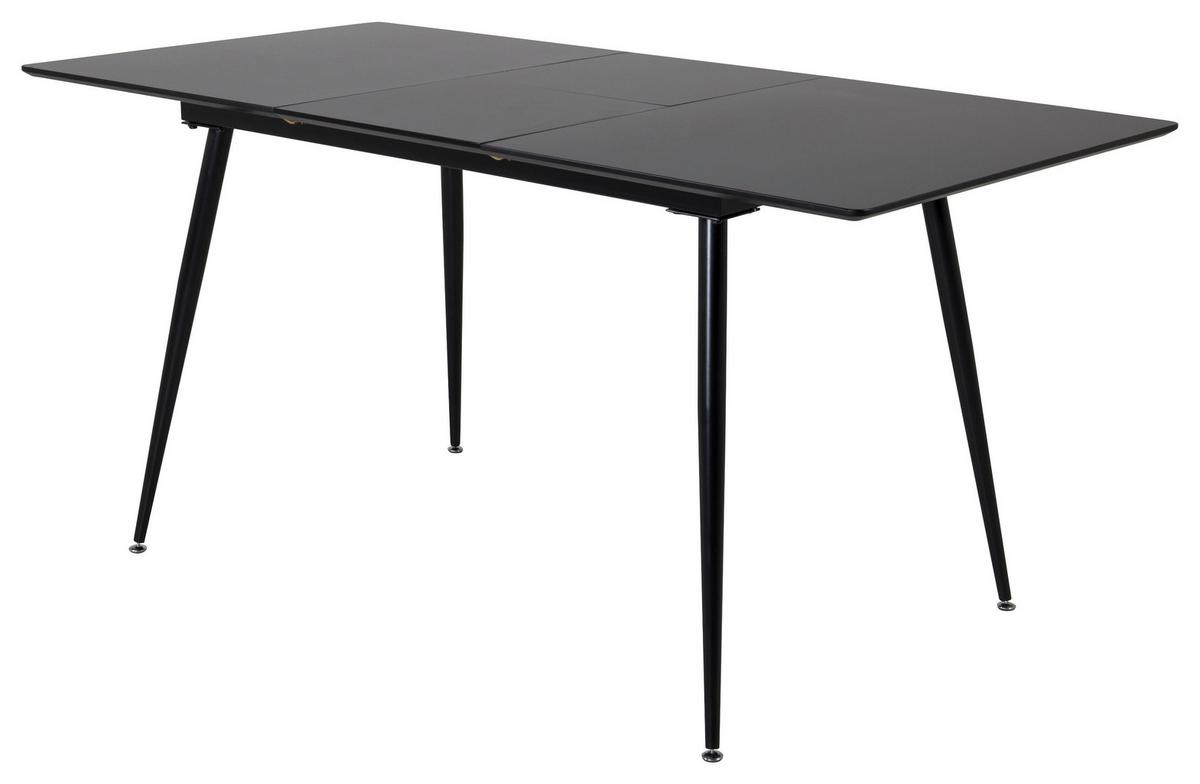 ESSTISCH SILAR - Schwarz, Design, Holzwerkstoff/Metall (120/90/75cm) - Livetastic