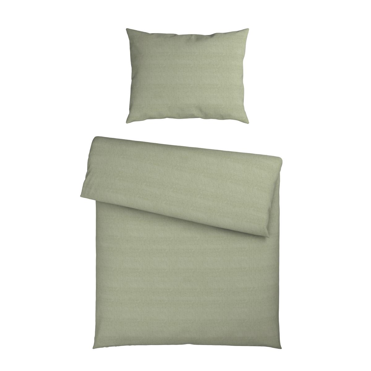 BETTWÄSCHESET TY - Salbeigrün, Textil (210/160cm) - Mömax