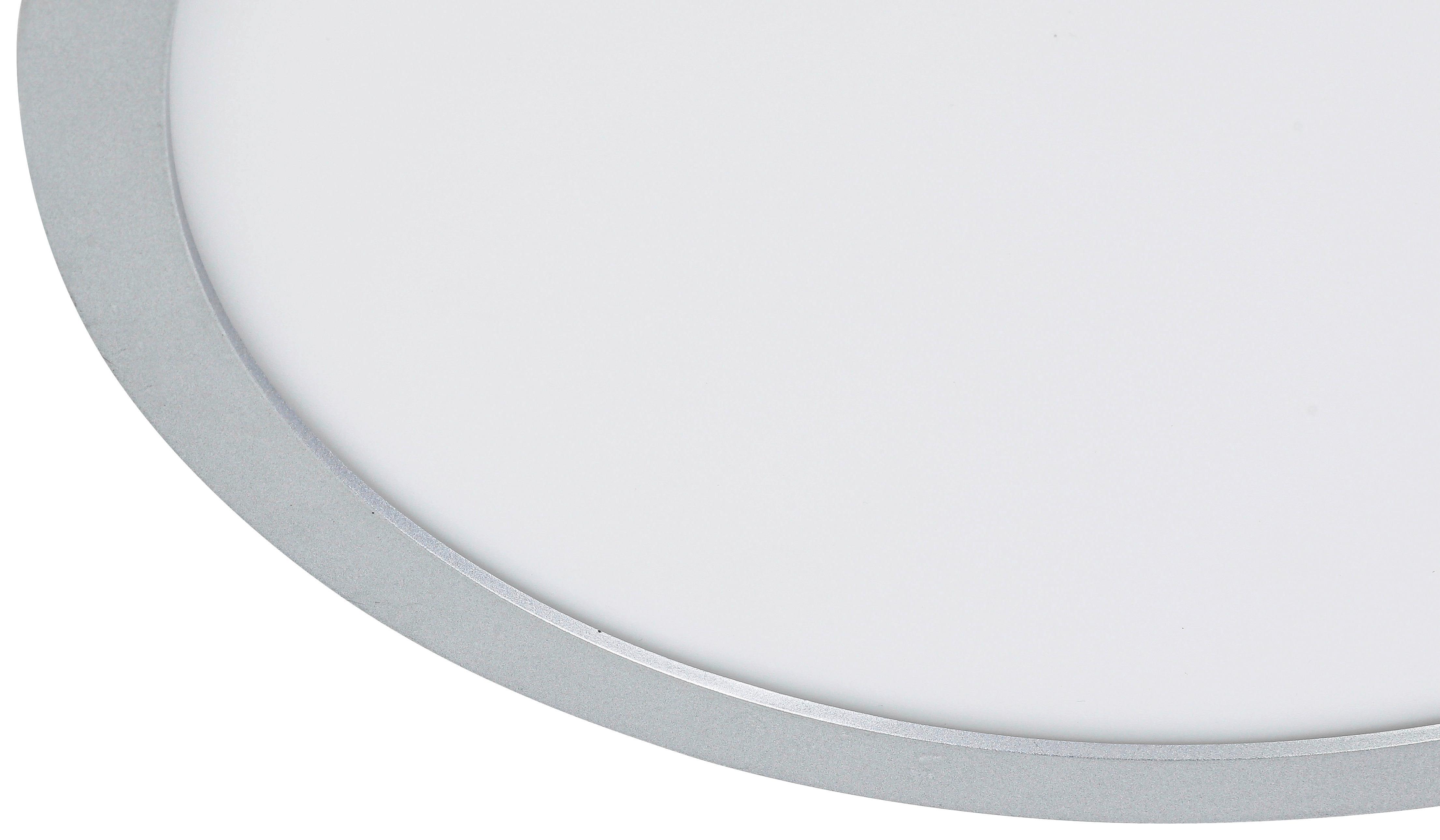 Stropna Led-svetilka Imo - srebrne barve/bela, Romantika, umetna masa (30/5cm) - Mömax