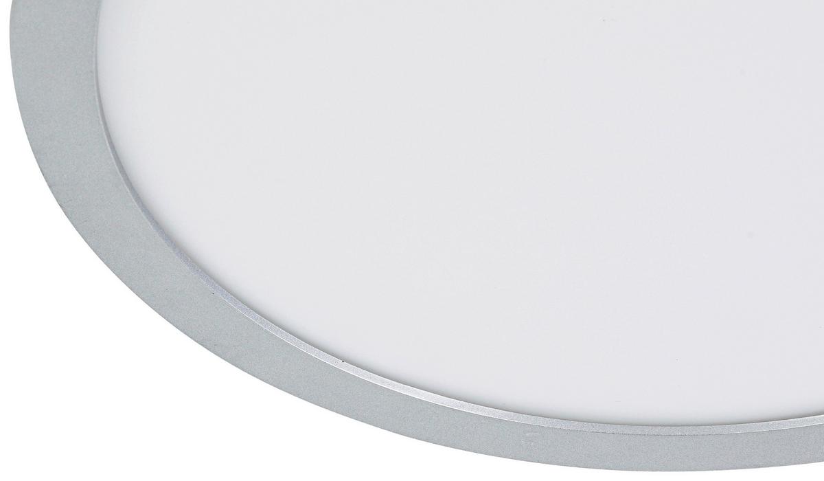 LED-Deckenleuchte Imo max. 16 Watt - Silberfarben/Weiß, ROMANTIK / LANDHAUS, Kunststoff (30/5cm) - Mömax