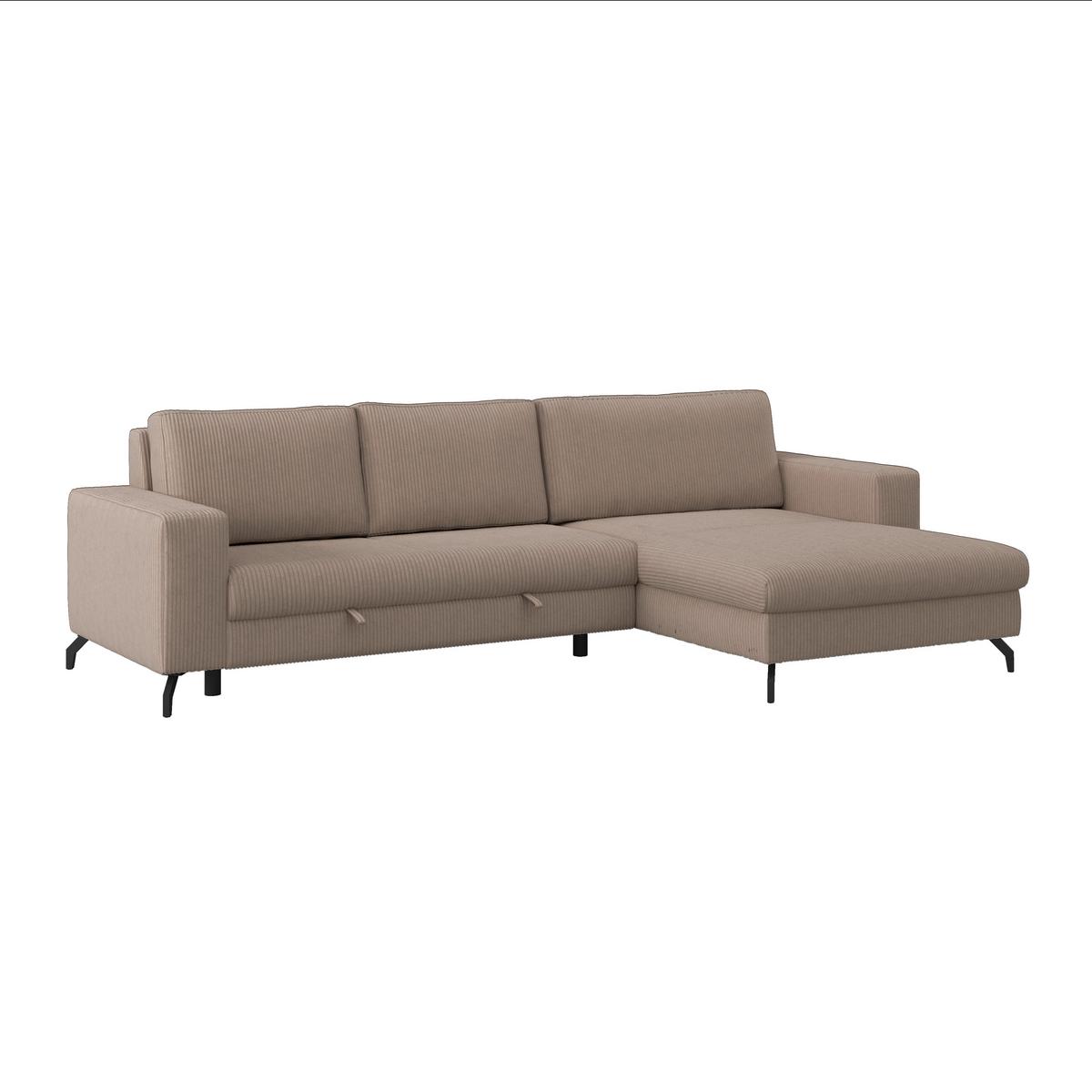 Kutna Garnitura Cloud - cappuccino, Trend, tekstil (290/178cm) - Modern Living