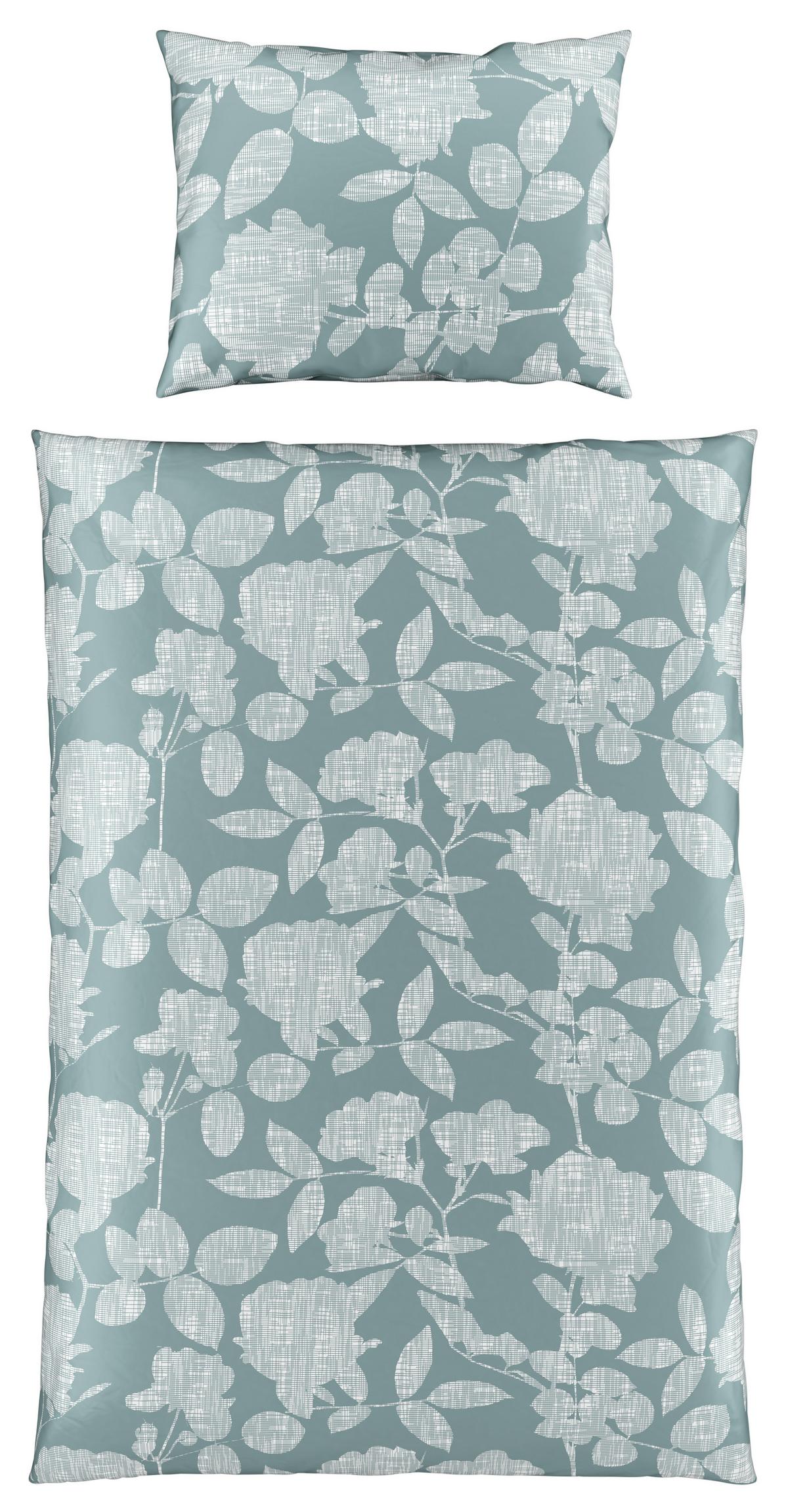 Bettwäsche Thea ca. 210x160cm - Blau, Konventionell, Textil (160/210cm) - Premium Living