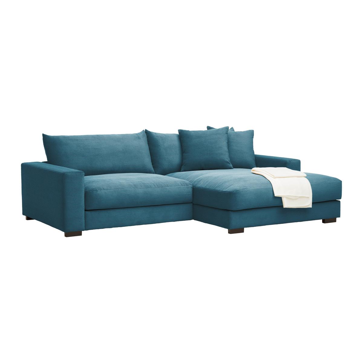 Wohnlandschaft Pedro in Petrol - Petrol, MODERN, Textil (265/83/180cm) - Mömax