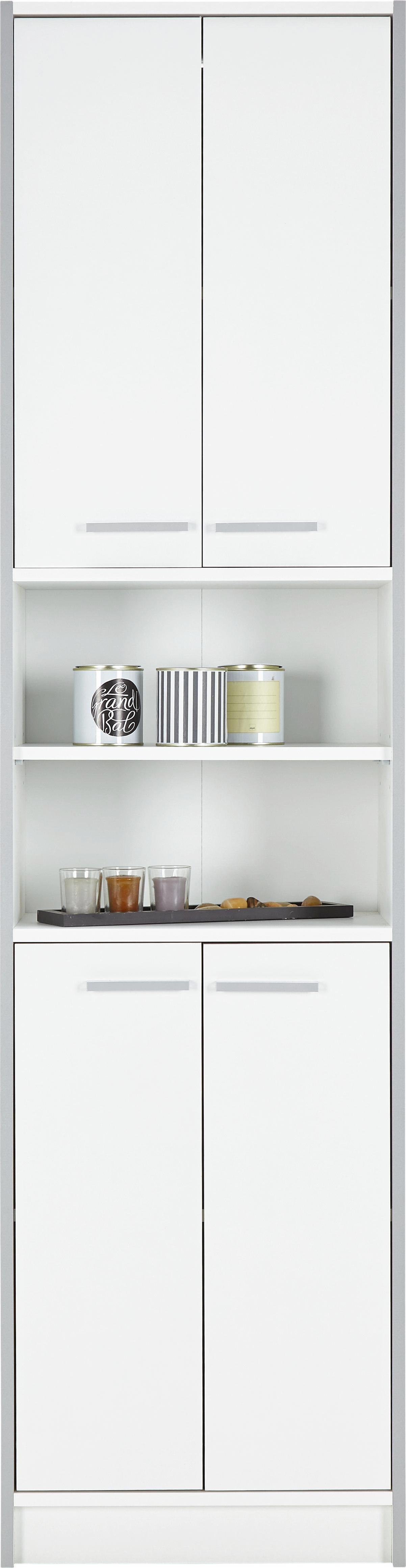 Hochschrank Perlweiß - Holzwerkstoff/Kunststoff (50/195/32cm) - Based