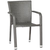 Stapelsessel Grau wetterfest - Grau, MODERN, Kunststoff/Metall (56/83/60cm) - Siena Garden