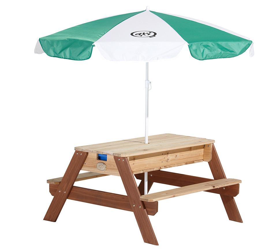 Kinder-Gartentisch Axi Nick Braun Sand-Wassertisch - Braun, Basics, Holz (80/56/90cm) - Ambia Garden