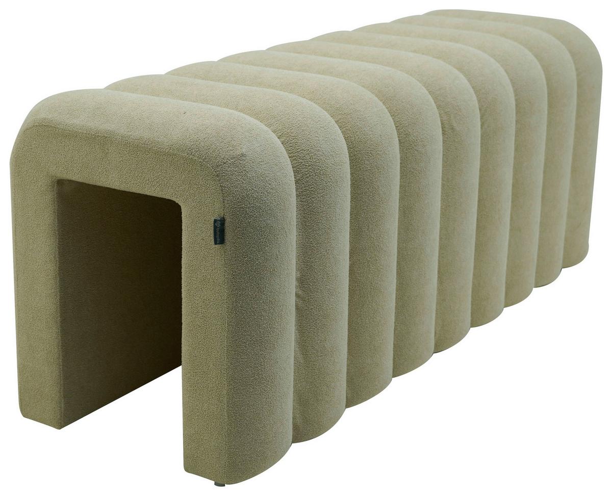 Ülőke Deho - krémszínű, Modern, textil/fa (40/45/114cm)