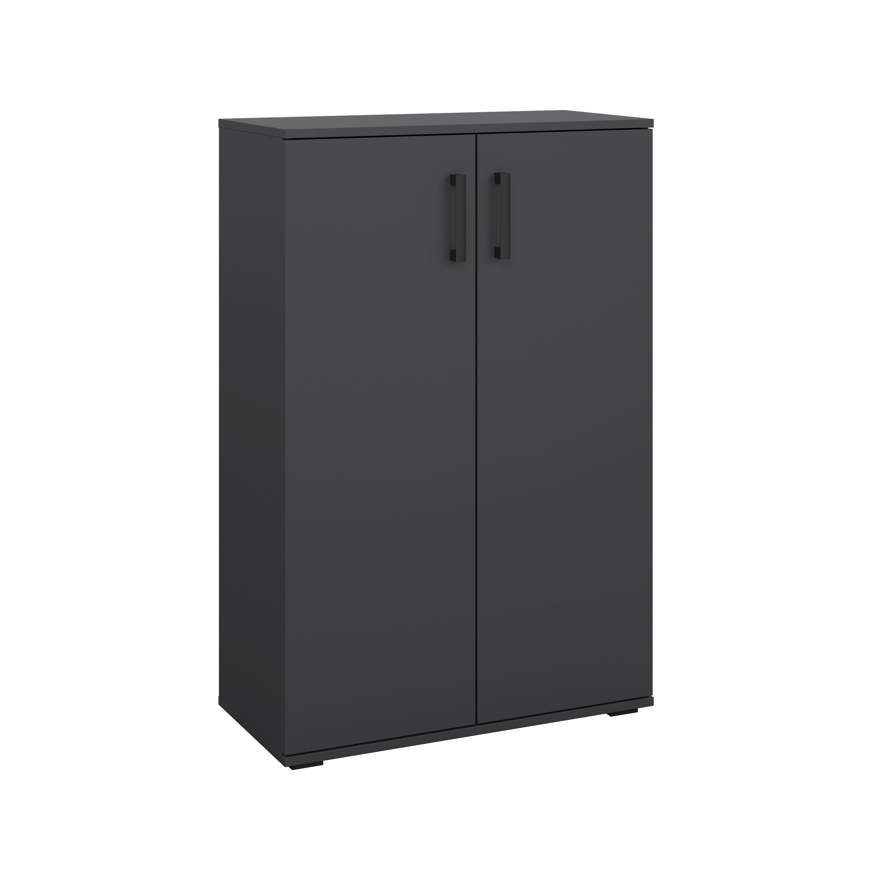 Schuhschrank Bobby II Anthrazit - Anthrazit, KONVENTIONELL, Holz (70/106/33,4cm) - Mömax
