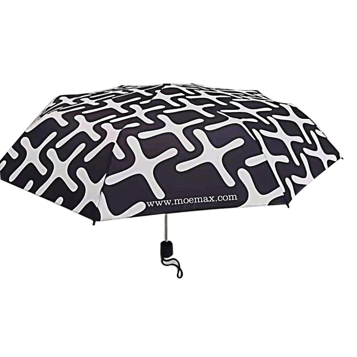 Umbrelă Mömax - alb/negru, plastic/metal - Mömax