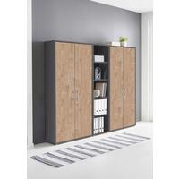 AKTENSCHRANK OFFICE EDITION - SW SET 10 - Eichefarben/Anthrazit, MODERN, Holzwerkstoff (212,9/185,6/33cm) - MID.YOU