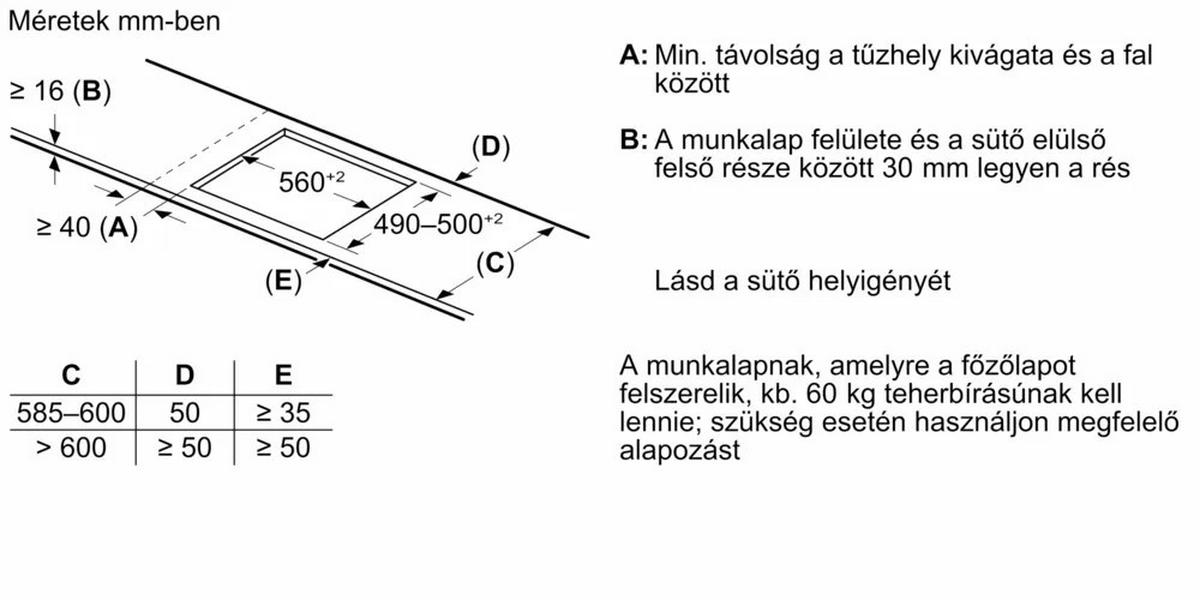 Üvegkerámia Főzőlap Bosch Pvs631hb1e - fekete, Basics (60cm) - Bosch