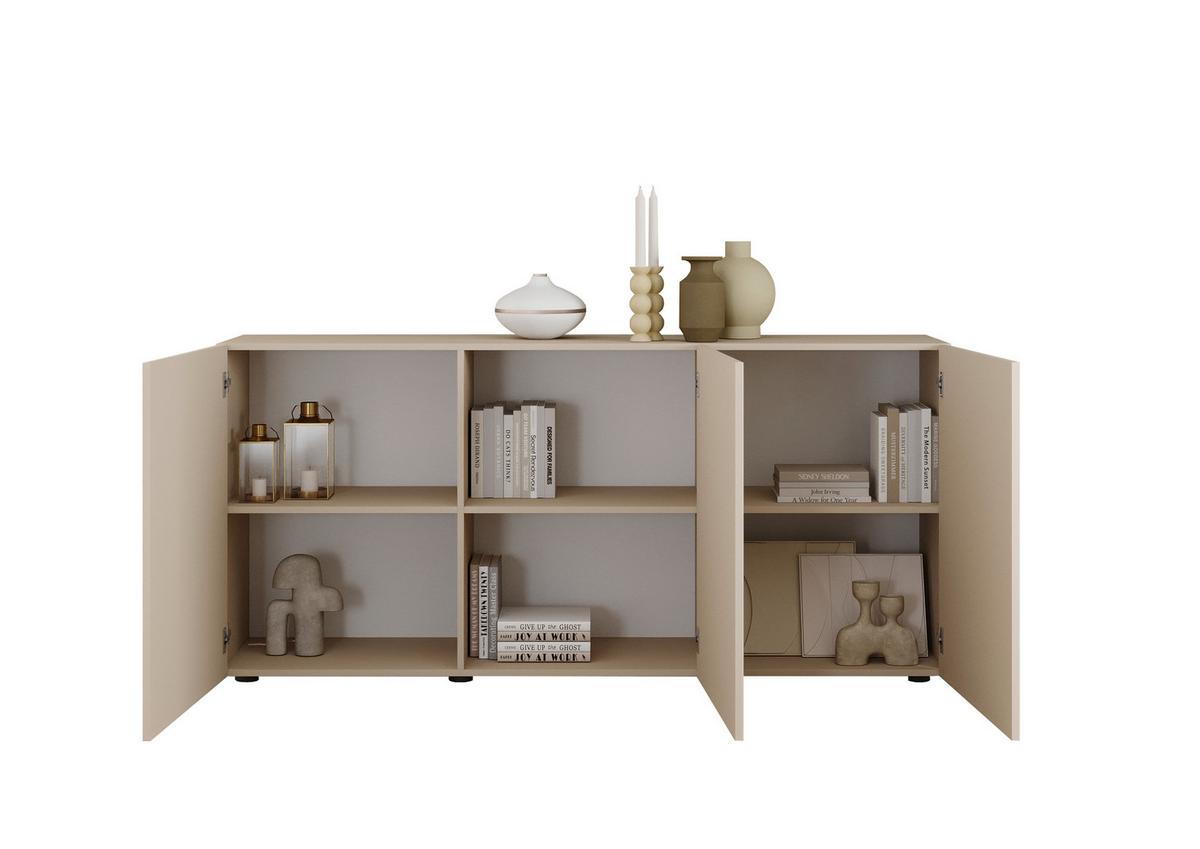 Široka Komoda Rio, Kašmir - kašmir, Design, leseni material (181/84/42cm) - MID.YOU