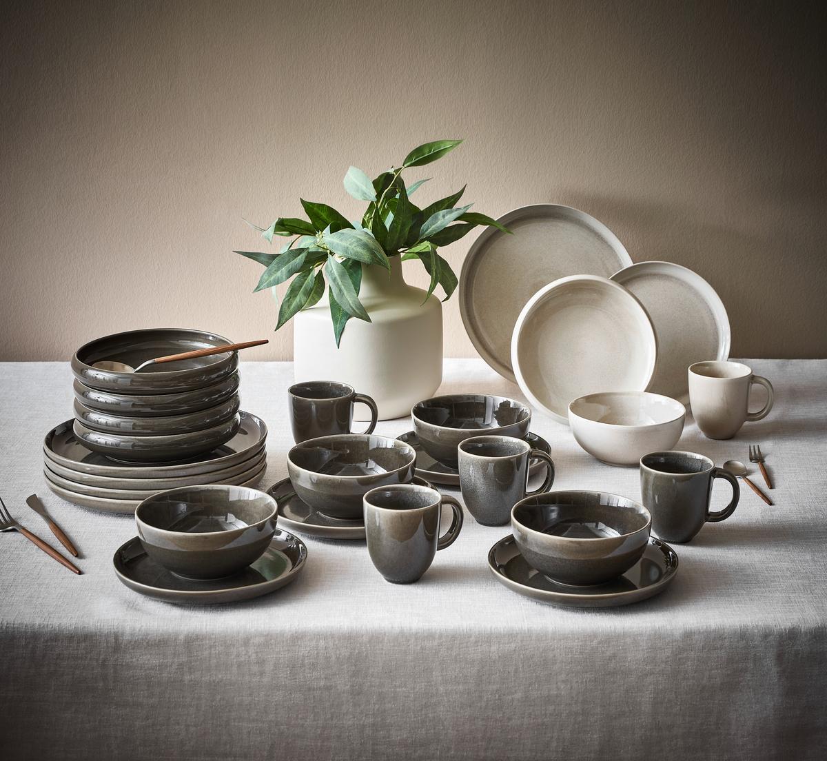 SERWIS OBIADOWO-ŚNIADANIOWY CANJU BLOMUS - beżowy, Lifestyle, ceramika - Blomus