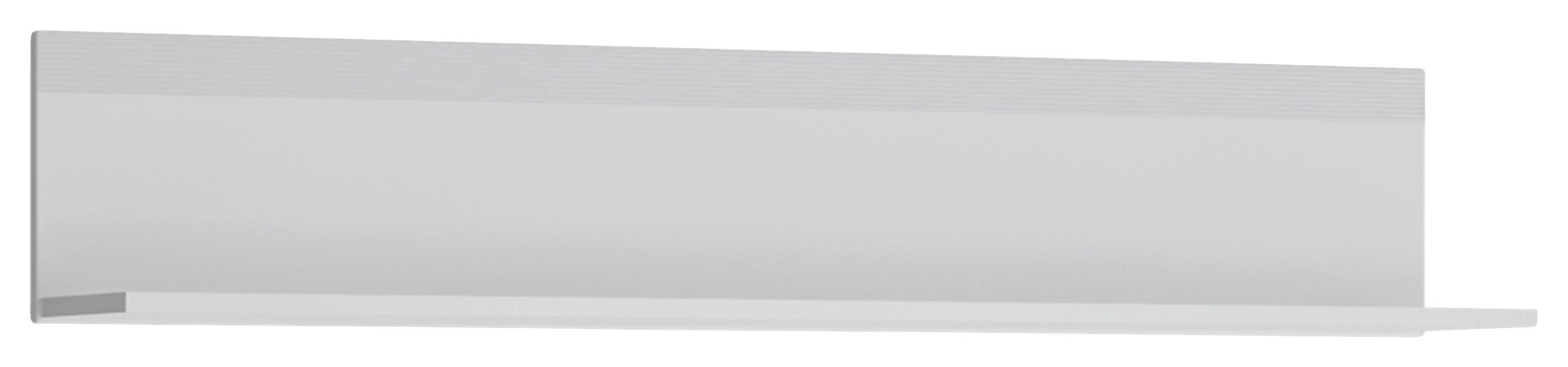 Zidna Polica Novi - bijela, Moderno, drvni materijal (130/24/22cm) - Premium Living