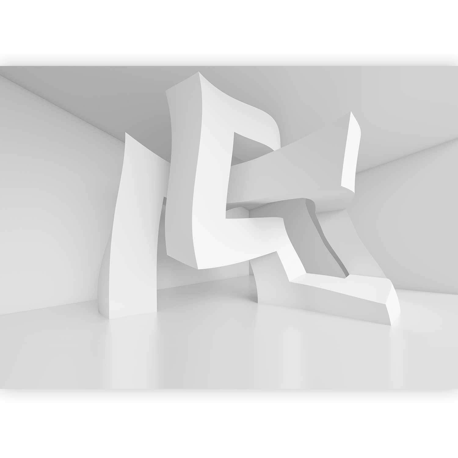 Fototapeta White Madness, 150x105cm - bela/sivobela, Trendi, tekstil (150/105cm) - artgeist