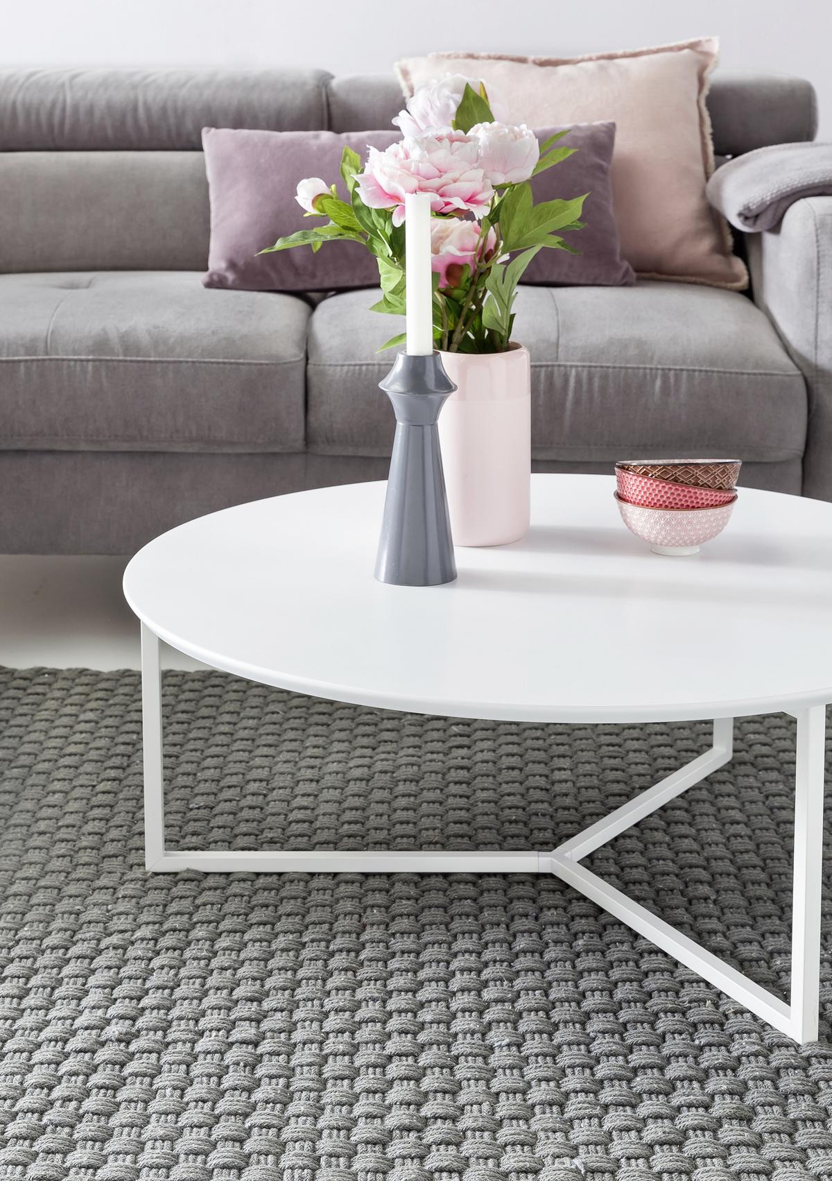 Klubska Miza Wl5.240 - bela, Design, kovina/leseni material (80/80/33cm) - MID.YOU