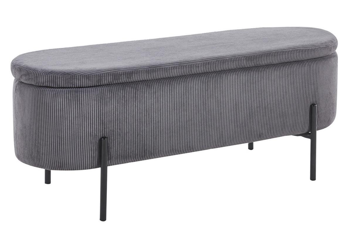 Klop Cord, Siva - siva/črna, Moderno, kovina/tekstil (110/44/40cm) - Livetastic