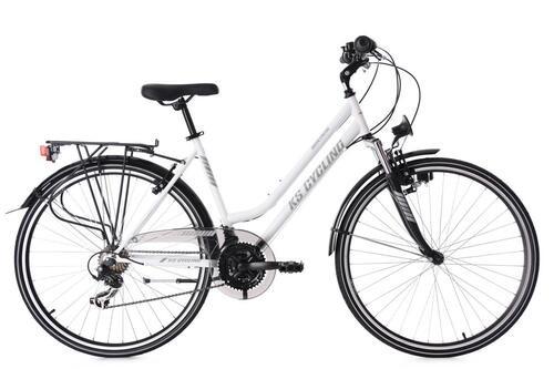 TREKKINGRAD Damen 28'' Montreal RH 48cm - Weiß, Basics, Metall (180/70/80cm) - Da Capo