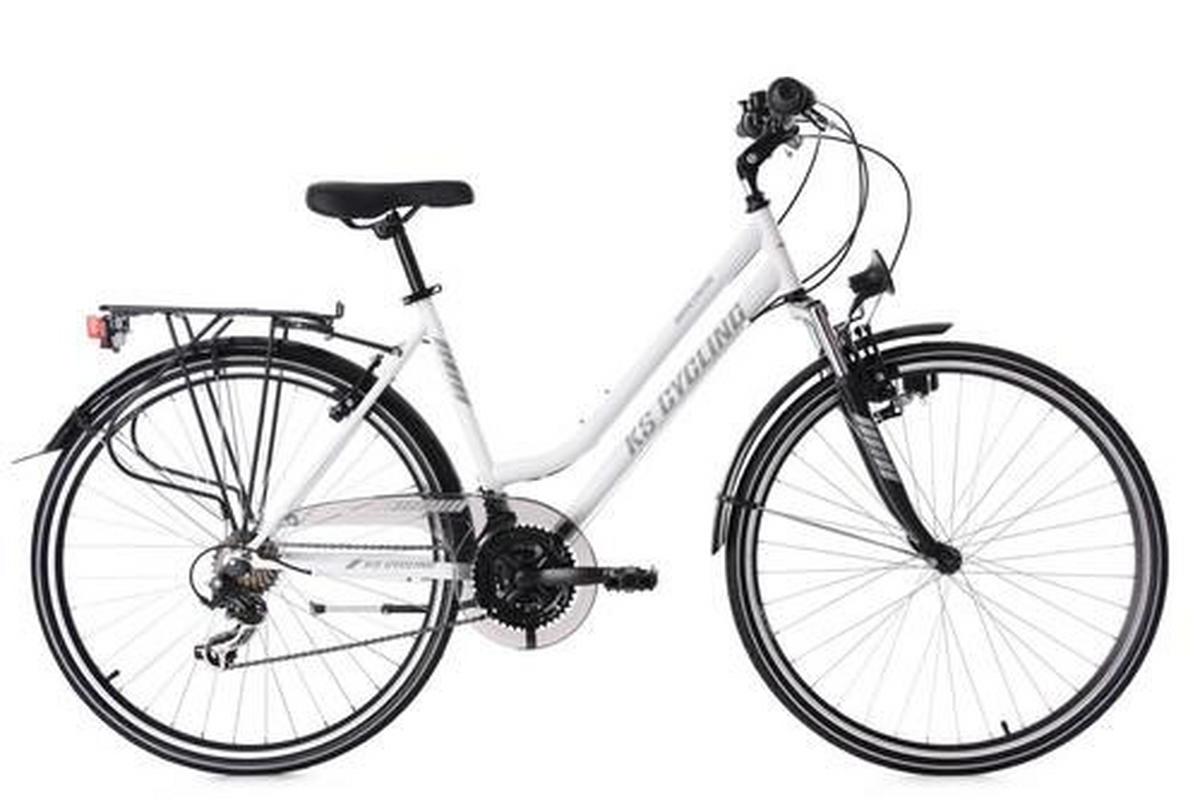 TREKKINGRAD Damen 28'' Montreal RH 48cm - Weiß, Basics, Metall (180/70/80cm) - Da Capo