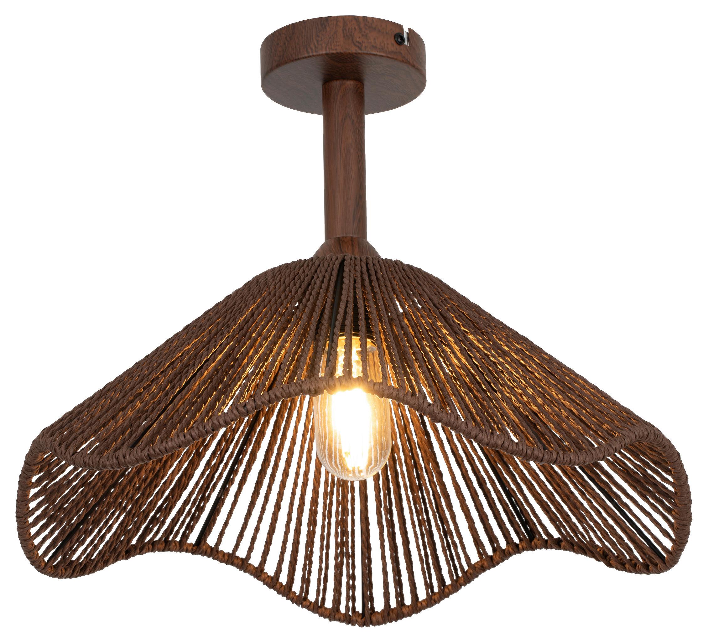 LAMPA SUFITOWA KESHIA - brązowy, Design, metal/papier (40/31cm) - Collet's Monde