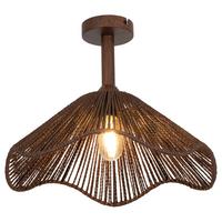 LAMPA SUFITOWA KESHIA - brązowy, Design, metal/papier (40/31cm) - Collet's Monde