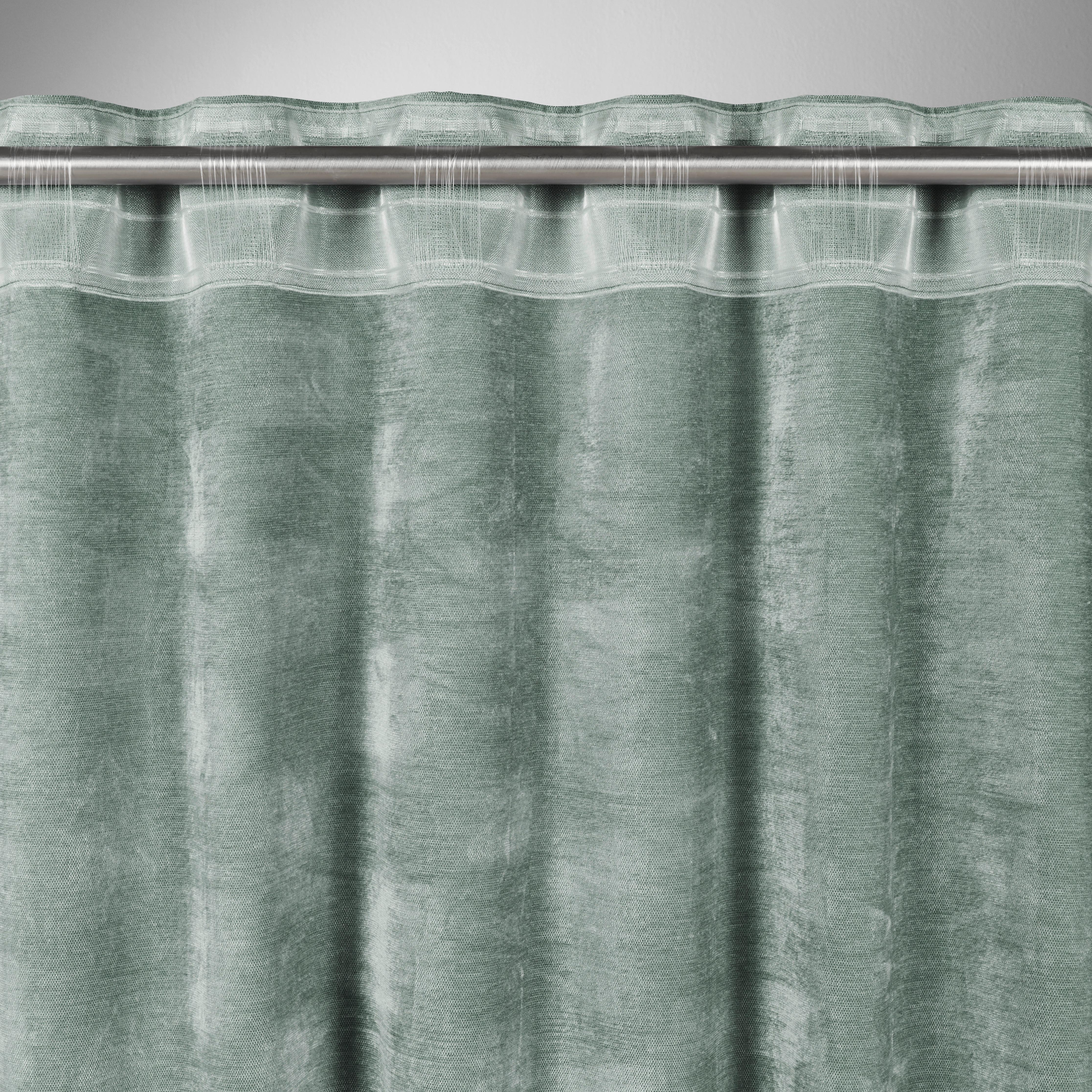 GARDINLÄNGD CASPER - grön, Klassisk, textil (140/245cm) - Mömax