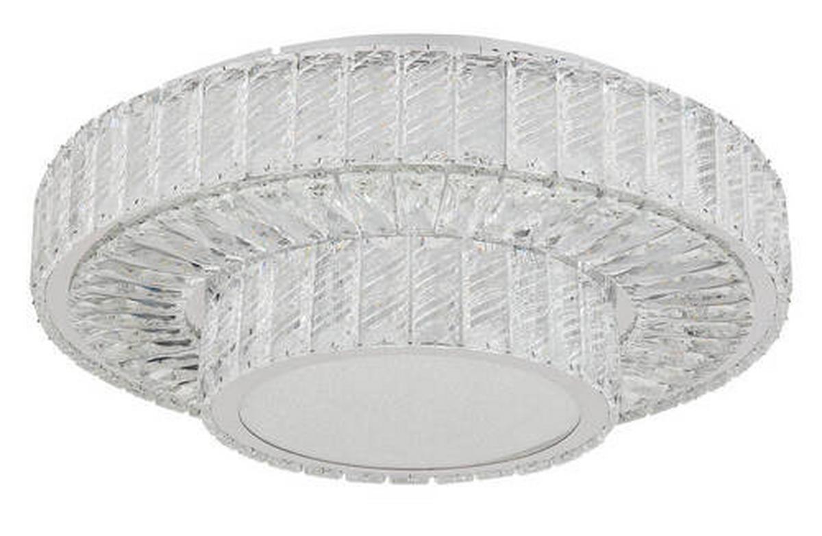 Stropna Led-svetilka Mucky, S Sijalko - barve kroma/prozorno, Konvencionalno, kovina/steklo (50/17,3cm) - Globo